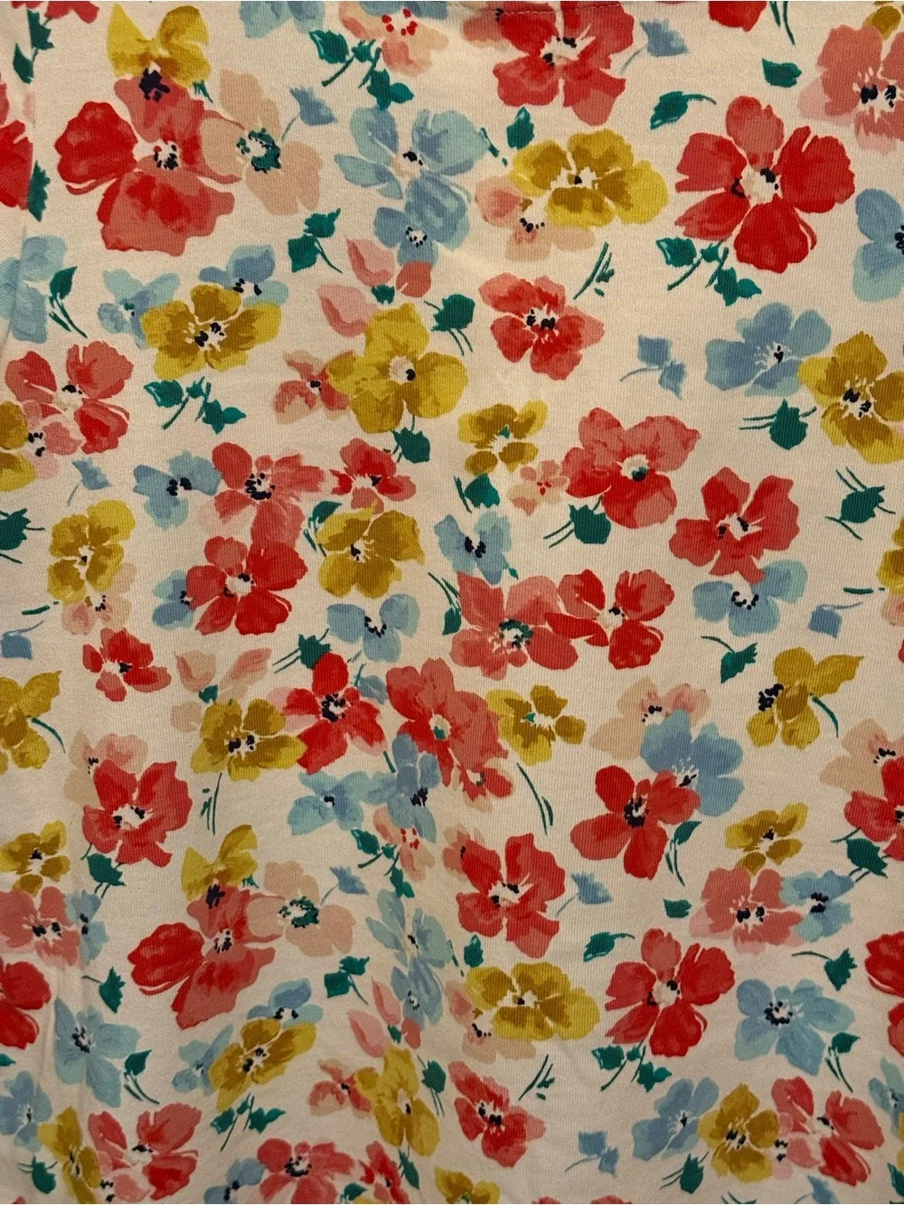 🌺 Joules Riviera Floral Chalk White Cotton Shift Dress - Size 12 - Picture 8 of 16